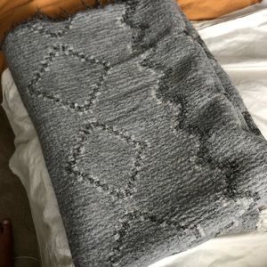 Wilfred blanket scarf, grey, super warm